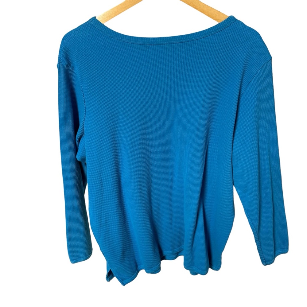 Woman Within 2-pack long sleeve pink and blue shirts, plus size‎ 1X